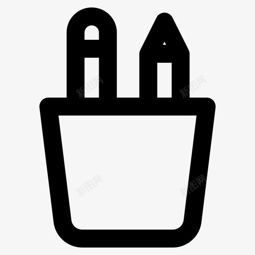 钢笔笔架图标svg_新图网 https://ixintu.com 笔架 钢笔