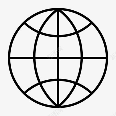 地球仪桌面地球仪互联网图标图标