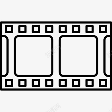 水平胶片带技术电影图标图标