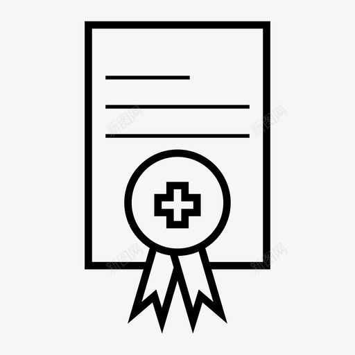 奖项证书文凭图标svg_新图网 https://ixintu.com 信任 医疗 奖项 推荐信 文凭 治疗 证书