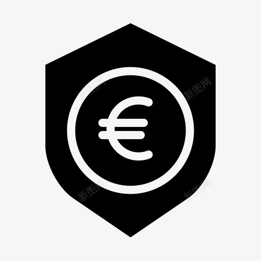 奖励货币欧元图标svg_新图网 https://ixintu.com 奖励 欧元 货币 钱
