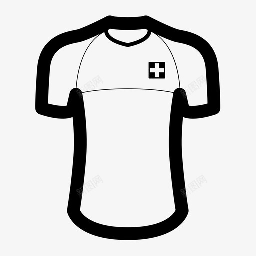 瑞士球衣足球球衣图标svg_新图网 https://ixintu.com 体育 制服 球衣 瑞士球衣 足球