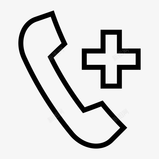 呼叫紧急呼叫传唤图标svg_新图网 https://ixintu.com 传唤 医疗 呼叫 治疗 电话 紧急呼叫