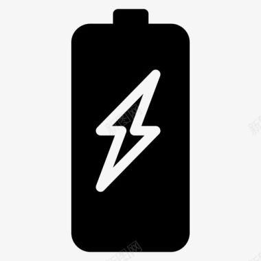 充电电池充电能量图标图标