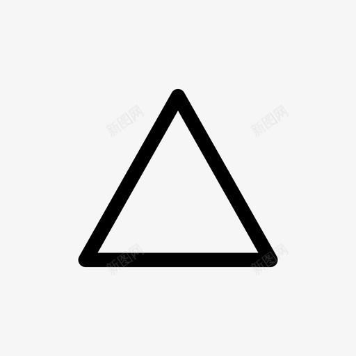 物体形状三角形形状图标svg_新图网 https://ixintu.com 三角形形状 物体形状