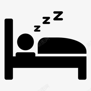睡觉晚上休息图标图标