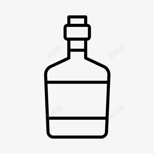 酒精瓶子调味品图标svg_新图网 https://ixintu.com 瓶子 调味品 酒精 酱汁 饮料
