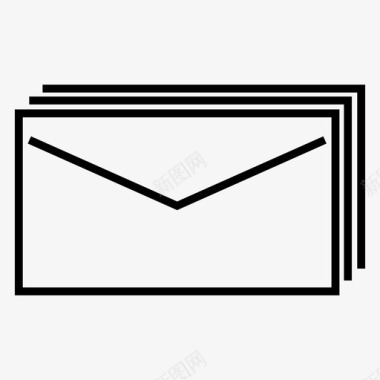 邮件收件箱邀请图标图标