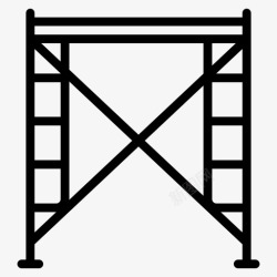脚手架施工脚手架施工现场图标高清图片