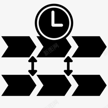进程时钟依赖关系图标图标