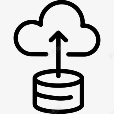 服务器和云技术网络数据分析图标图标