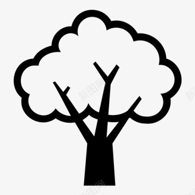 树环境森林图标图标