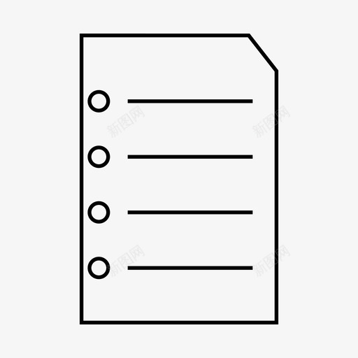 项目符号列表任务文件图标svg_新图网 https://ixintu.com 任务 工作 广告和媒体材料设计图标 文件 项目符号列表