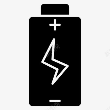 智能手机电池固态电子产品图标图标