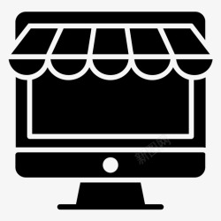 电子商务网站网上商店电子购物电子商店图标高清图片