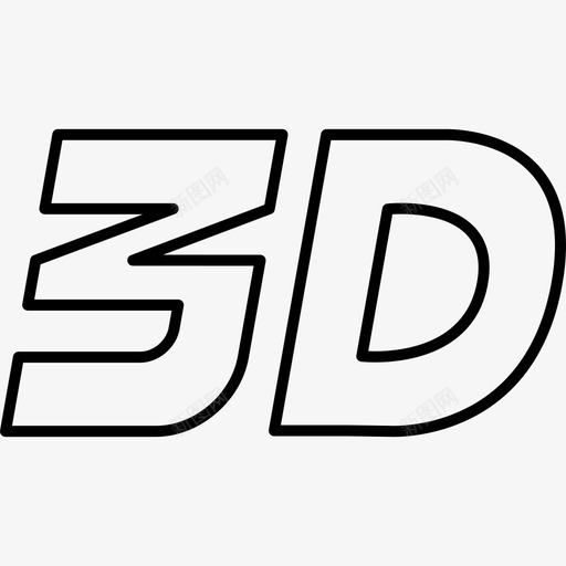 3D形状电影效果图标svg_新图网 https://ixintu.com 3D 形状 电影效果