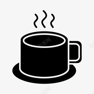 热咖啡晚咖啡热巧克力图标图标
