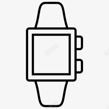 智能手表iwatch夏普设备图标图标