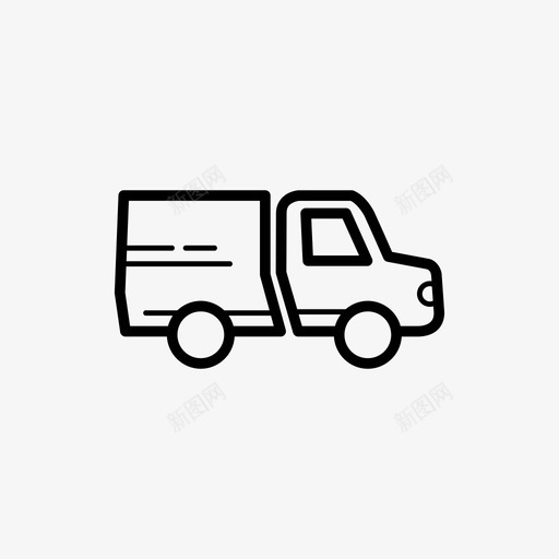 箱式货车货物运输图标svg_新图网 https://ixintu.com 箱式货车 货物 运输