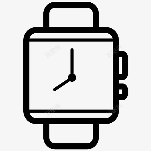 智能手表电子产品小玩意图标svg_新图网 https://ixintu.com 小玩意 智能手表 电子产品