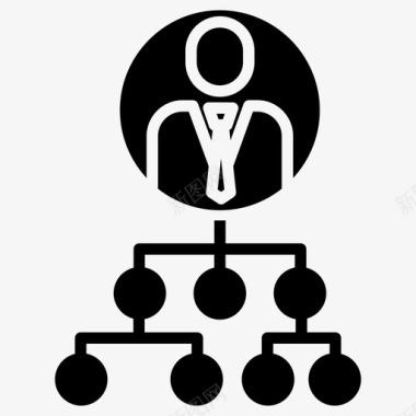 组织层级男性企业管理图标图标