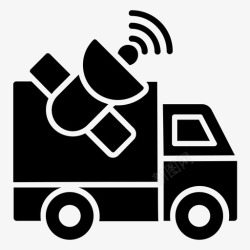 车辆跟踪卫星导航车辆跟踪地图和导航字形图标高清图片