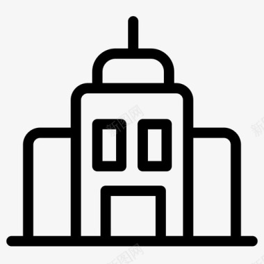 建筑城镇城市图标图标