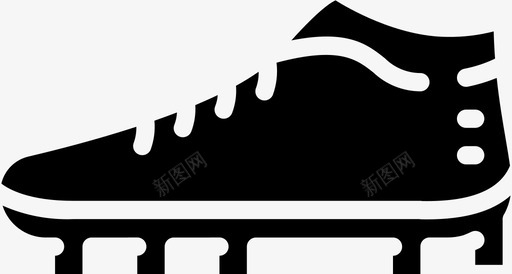 靴子防滑鞋足球图标图标