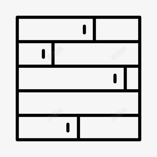 地板内饰镶板图标svg_新图网 https://ixintu.com 内饰 地板 木材 镶板