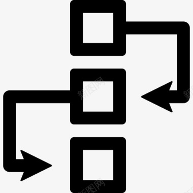 工作流程正方形图标图标