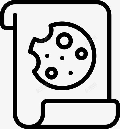 cookie文件数据保护图标svg_新图网 https://ixintu.com cookie文件 保护 数据 数据保护大纲
