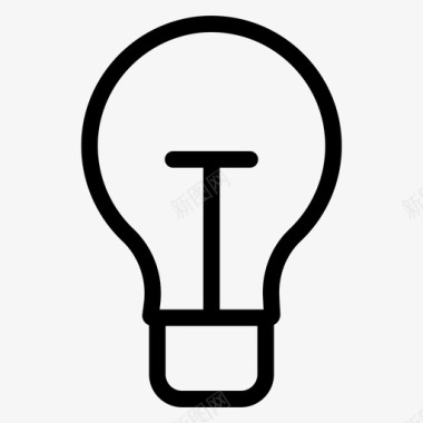 想法灯泡发明图标图标