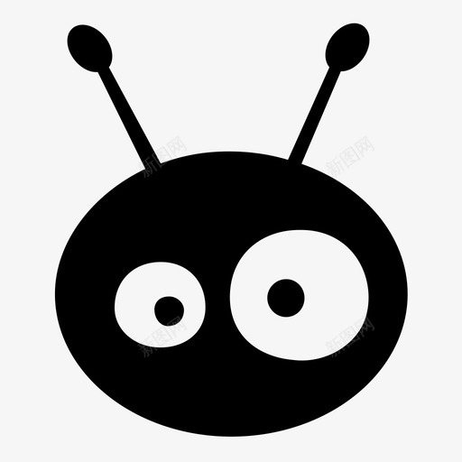 蚂蚁外星人可爱图标svg_新图网 https://ixintu.com 可爱 外星人 火星人 蚂蚁