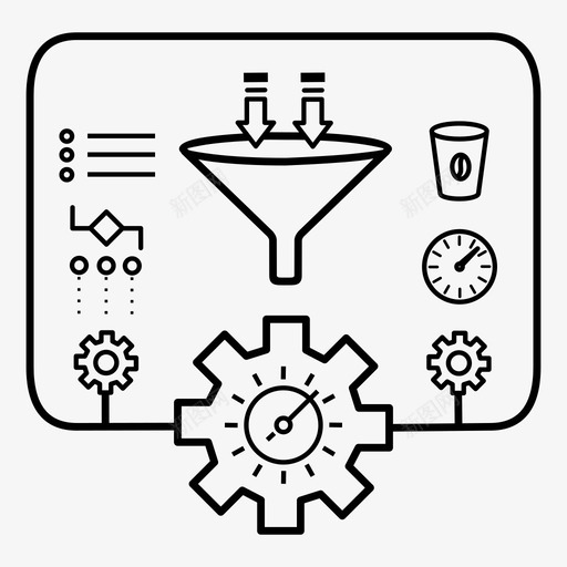 数据分析管理安全图标svg_新图网 https://ixintu.com 人工智能接入云存储 安全 技术 数据分析 管理 设置 软件