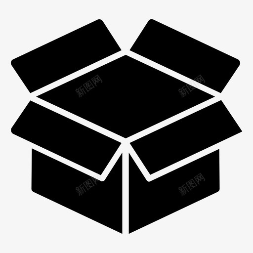 包装纸板箱物流配送图示图标svg_新图网 https://ixintu.com 包装 物流配送图示 纸板箱