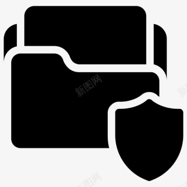 文件夹数据隐私数据保护图标图标