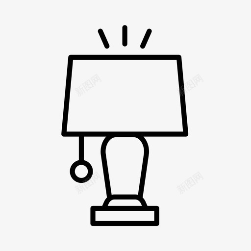 灯具电器电子产品图标svg_新图网 https://ixintu.com 休息室 家居 灯具 电器 电子产品