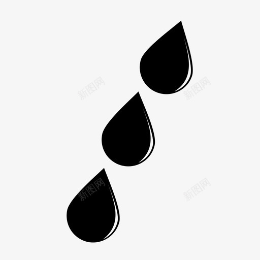 天气水滴墨水图标svg_新图网 https://ixintu.com 墨水 天气 水 水滴 自然 雨