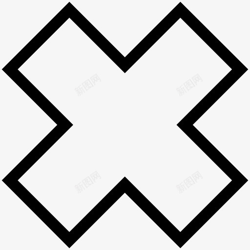 乘法接近拒绝图标svg_新图网 https://ixintu.com 乘法 拒绝 接近 数学 退出