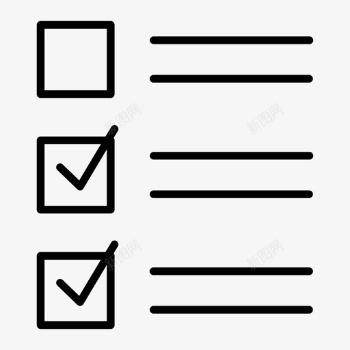 列表项目符号清单图标svg_新图网 https://ixintu.com 列出项目 列表 清单 选择 项目 项目符号