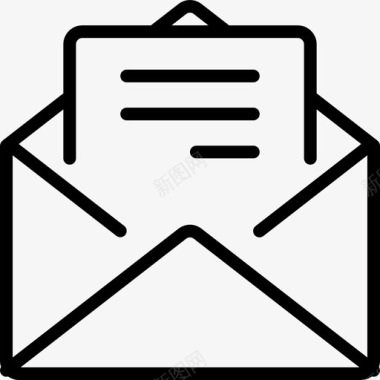 电子邮件通讯信件图标图标