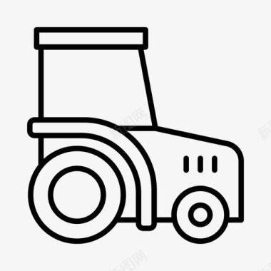 拖拉机农业乡村图标图标