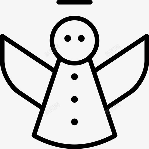 天使良心装饰图标svg_新图网 https://ixintu.com 光环 圣人 圣洁 圣诞薄 天使 良心 装饰