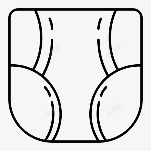 尿布婴儿婴儿工具概述图标svg_新图网 https://ixintu.com 婴儿 婴儿工具概述 尿布