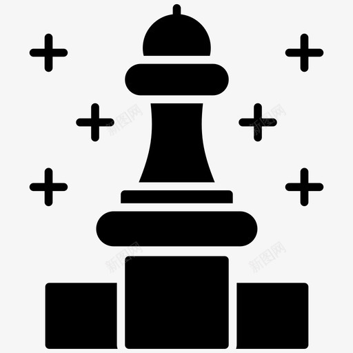 策略国际象棋棋子图标svg_新图网 https://ixintu.com 国际象棋 棋子 棋盘 游戏 策略 网络和搜索引擎优化字形图标 西洋棋
