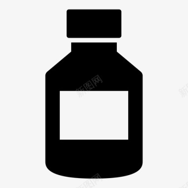 瓶药罐图标图标