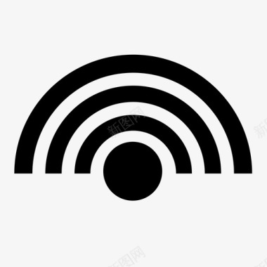 wifi噪音无线电图标图标