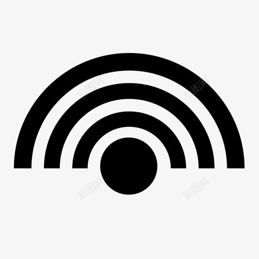 wifi噪音无线电图标svg_新图网 https://ixintu.com wifi 噪音 无线电 电波