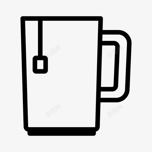茶杯子饮料图标svg_新图网 https://ixintu.com 杯子 热的 茶 茶杯 饮料