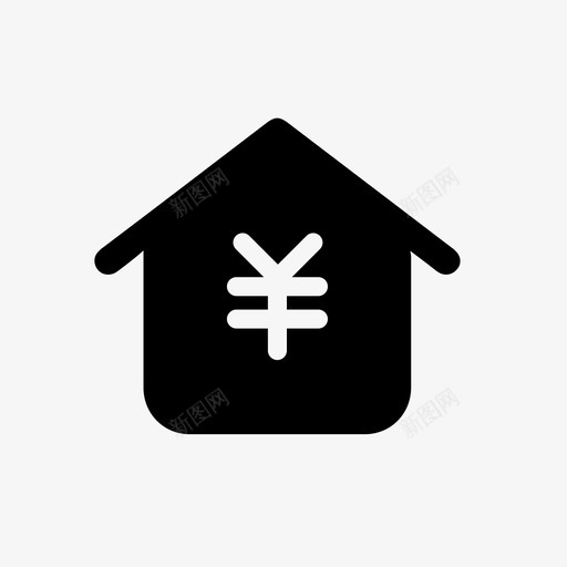 住房公积金银行住房图标svg_新图网 https://ixintu.com 住房 住房公积金 日元 货币 银行 银行2